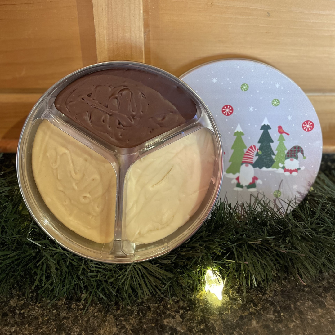 1 Lb Tri Flavored Christmas Tin